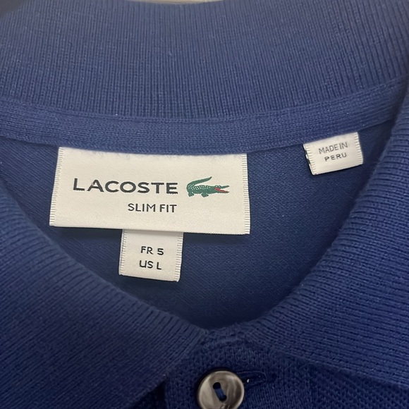 Worn only once!  Lacoste slim fit size Large - Picture 3 of 3